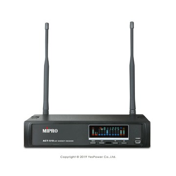 ACT-51B MIPRO 單頻道接收機/手持.領夾.副廠耳掛麥克風 三選一/一年保固/台灣製造