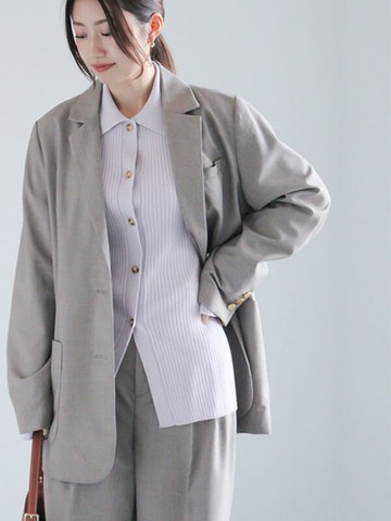 精緻排釦翻領西裝外套(0F000517910) - Te chichi