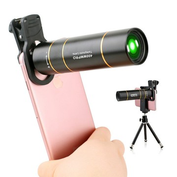 手機長焦外置鏡頭400mm 高倍高清手機放大鏡望遠鏡演唱會拍攝神器【Snowbelle優選】