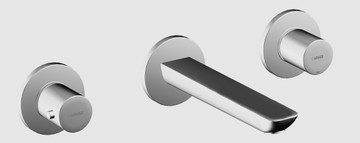 【麗室衛浴】出清特價 德國 HANSA 06422103 璧式三孔面用龍頭