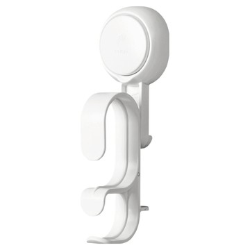 TAILI 太力 雙層吸盤臉盆掛勾 AW595  1個  白色