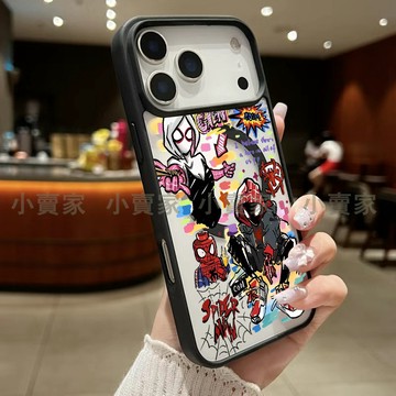 卡通蜘蛛俠磁吸透明手機殼 iPhone 17 16 15 14 13 12 11 Pro Max XR 8p i7保護殼