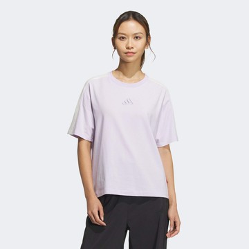 【ADIDAS】CW SS TEE 短袖上衣 女 紫色-JZ4159