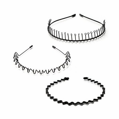 Yovoy メンズ カチューシャ スプリング ヘアバンド 鉄 波型 くし付き 滑り止め 痛くない 黒 シンプル 男女兼用 前髪 髪飾り 髪留め ヘアア 通販 Lineポイント最大get Lineショッピング
