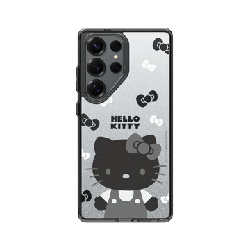 Galaxy S25 Ultra Clear 酷墨灰 - 三麗鷗-Hello Kitty - 簡約系列-黑白造型