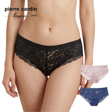 【Pierre Cardin 皮爾卡登】法式優雅透膚蕾絲內褲(4件組)