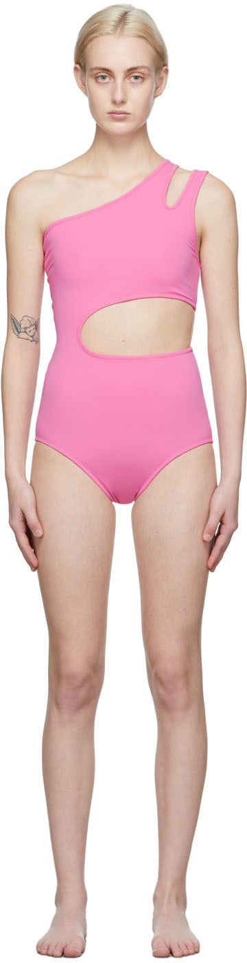 pushBUTTON SSENSE 独家发售粉色 Cut-Out 连体衣