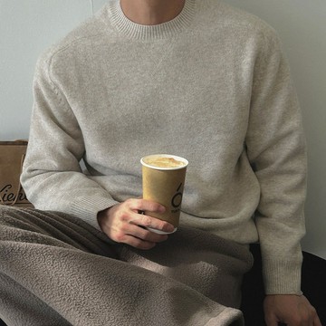 正韓厚實保暖美利奴羊毛馬鞍肩圓領針織衫 11色 YUPPIE 預購商品 1124