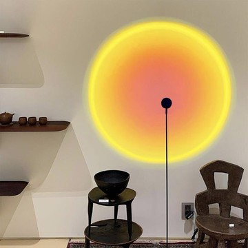 日落燈 日落燈網紅夕陽燈落地燈客廳臥室日不落燈房間氛圍拍照投影落日燈 MKS 【年終特惠】