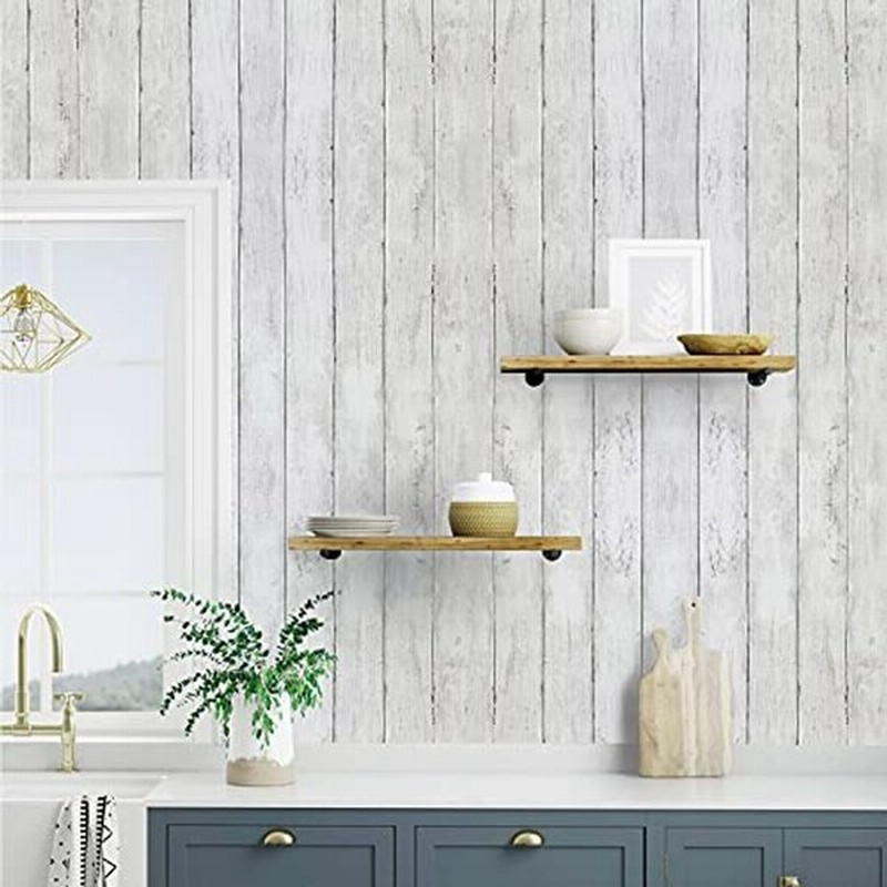 壁紙シール 木目 はがせる壁紙 リメイクシート 防水 44 5cm X 4m 白 厚手 透けない シールタイプ 耐熱 賃貸 工芸更新 多用途 通販 Lineポイント最大0 5 Get Lineショッピング