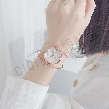 CHEN'S ins風手鐲款手錶手錶 石英錶 腕錶 女手錶【亞德機械五金家居】