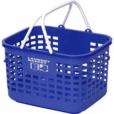 和泉化成 ランドリーボックス カラフル ランドリー浅型 ブルー (幅43×奥33.5×高27cm) 3669KB