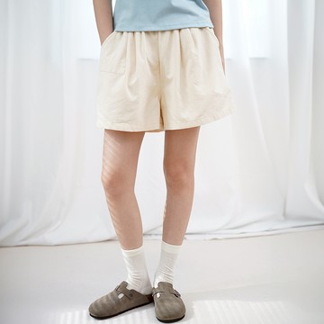 棉質休閒鬆緊腰短褲458434