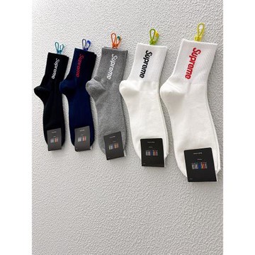 singgoba韓國襪子男士字母運動吸汗棉襪簡約休閑百搭四季中筒襪潮