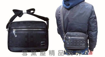 限時 滿3千賺10%點數↘ | ~雪黛屋~STATE-POL 肩側包防水尼龍布+皮革輕巧小容量二層主袋隨身物品專用包外出休閒萬用百搭款014-1323