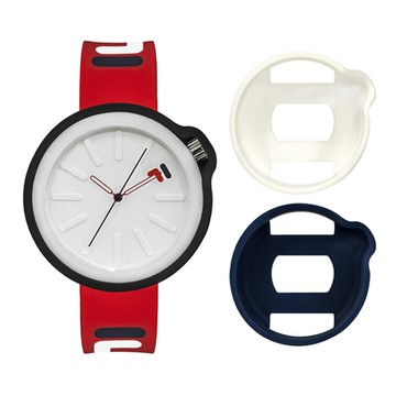 【FILA 斐樂】Exchange系列運動腕錶-亮眼紅/38-315-005