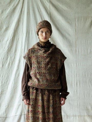 復古文青 / 羊毛混紡針織背心 / 連帽衛衣