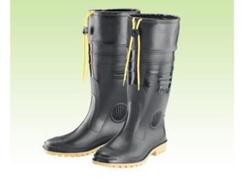 登山雨鞋護口雨鞋 長筒雨鞋 高級男用全長雙色雨鞋(加長皮套) 皇力牌