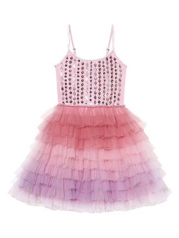 Tutu Du Monde - Brushwork gradient tulle dress - kids - Cotton/Nylon - 8-9 - Pink