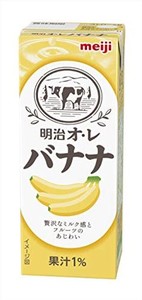 明治オ・レバナナ 200ML [紙パック 飲料 ドリンク 飲み物 常温保存] ×24本