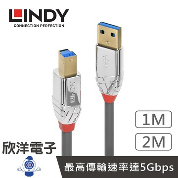 ※ 欣洋電子 ※ LINDY林帝 USB3.0線 Type-A對B USB3.0 TYPE-A 公 TO TYPE-B 公 傳輸線 1M(36661) 2M(36662)