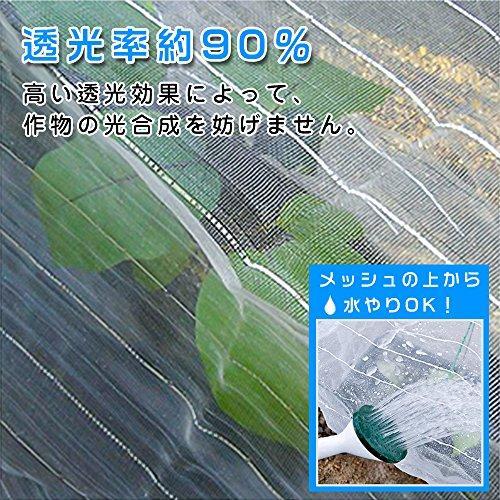 防虫ネット 銀糸入り きらり 防虫メッシュ 園芸用ネット 虫除け網 1mm目