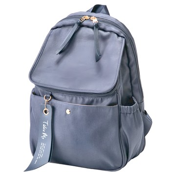 日本 Nicott Take Me 輕量休閒後背包 10個收納夾層  23 x 17 x 37cm  藍色