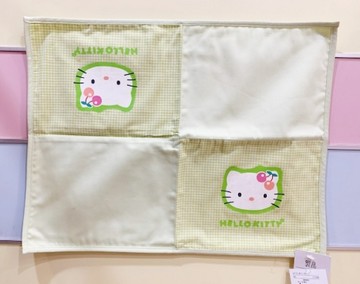 【震撼精品百貨】Hello Kitty 凱蒂貓~餐墊-綠格【共1款】