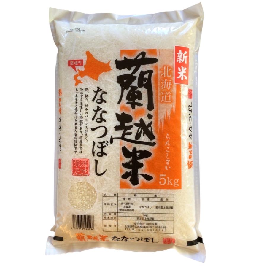 蘭越　お歳暮　お土産　北海道産　お中元　白米　お米　ななつぼし　蘭越産　5ｋｇ　ご当地　プレゼント　ゆめぴりか　新米　ギフト　米　特A受賞品種　北海道　令和三年産　LINEショッピング