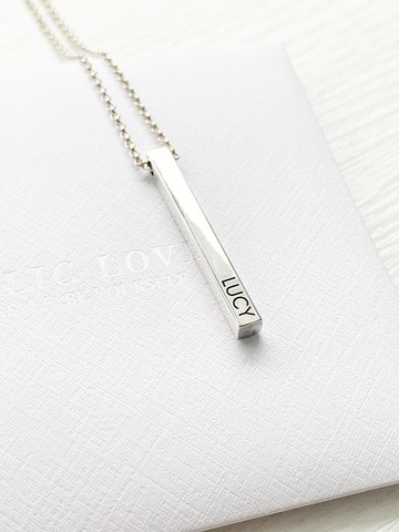 TheOne唯一-客製化刻字純銀項鍊