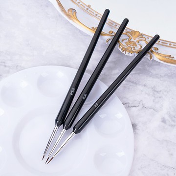 翻糖烘焙工具蛋糕餅干手繪細節描邊勾線五官細頭筆刷粉上色3件套