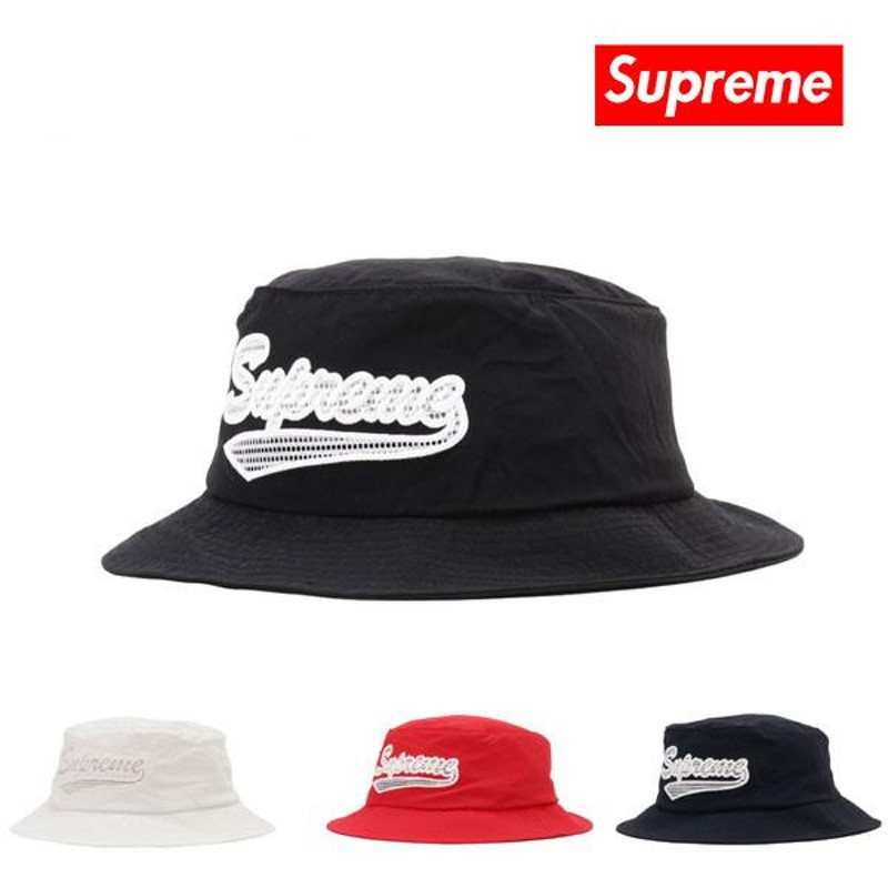 シュプリーム キャップ ハット Supreme 帽子 MESH SCRIPT CRUSHER