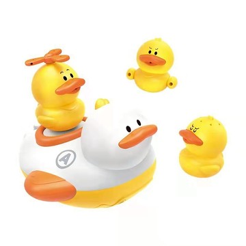 《翔翼玩具》電動戲水鴨子 洗澡玩具 動物噴水 水世界 兒童玩具 浴室玩具 噴水玩具 12-3836 安全標章合格玩水玩具