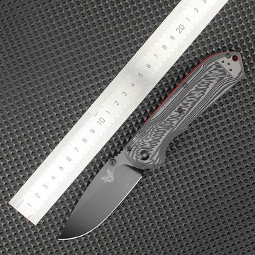 【台湾热销】熱銷benchmade蝴蝶560BK戶外野營防身求生便攜摺疊刀G10手柄
