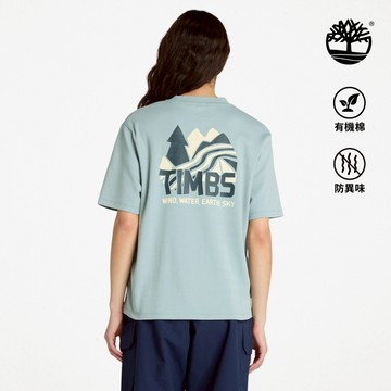 女款藍銀色Timberfresh科技短袖T恤|A4251EYM