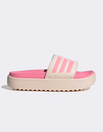 adidas Sportswear Adilette platform sliders in pink