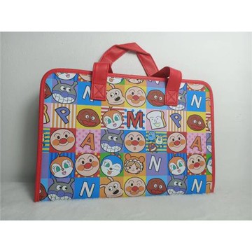 日單卡通面包鈔人大容量收納袋多功能手提包ipad電腦包資料證件袋