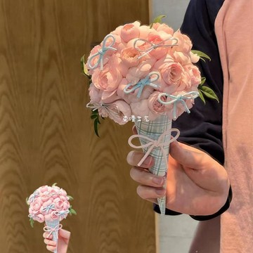 ❀【花中世界】❀小甜筒手持仿真花束成品冰淇淋花束夏日閨蜜送女友七夕生日禮物