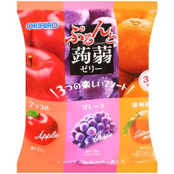 ORIHIRO 蒟蒻果凍[葡萄&蘋果&橘子] (120g)