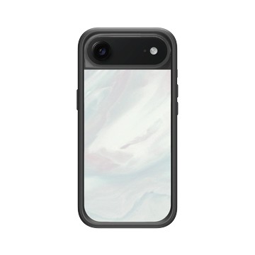 iPhone Air Mod NX -邊框背蓋組合 (相機按鈕) 黑 - 石紋與渲染 / Marble & Dreamy Gradient - 初戀