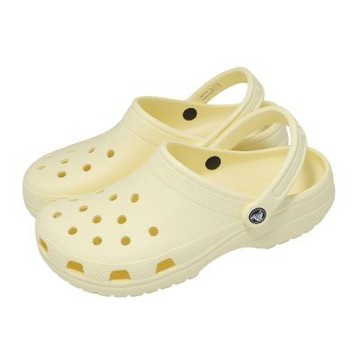 Crocs 洞洞鞋 Classic 男鞋 女鞋 經典克駱格 淡黃 涼拖鞋 卡駱馳 100017CJ