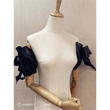 新娘新款禮服小洋裝配飾可愛小袖子蝴蝶結手袖甜美遮拜拜肉短袖