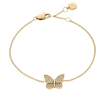 Sutton 星閃金蝶不鏽鋼手鍊-金色 JF04921710