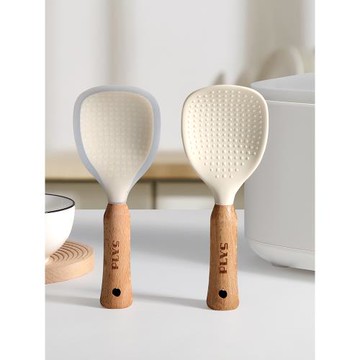 PLYS硅膠飯勺可立米飯鏟子勺子盛飯電飯煲專用食品級站立家用飯鏟