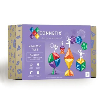 【Connetix】彩虹磁力積木-形狀擴充組(36pc)