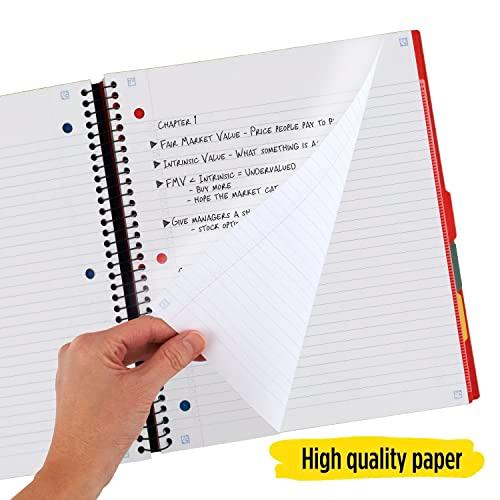 (Red) Five Star Advance Spiral Notebook  Subject  College Rule 