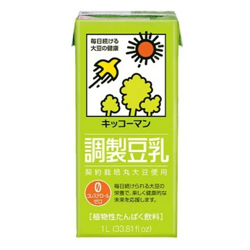 KIKKOMAN 龜甲萬 調製豆乳 植物性蛋白飲料  1L  1瓶