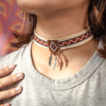 【原風藝站】圖騰織帶頸鍊 | 原住民 族服 台灣印象