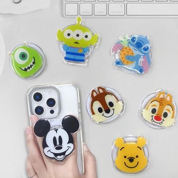 迪士尼 造型磁吸氣囊手機支架 奇奇蒂蒂 維尼 史迪奇 三眼怪