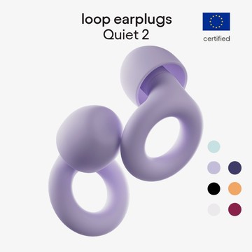 官方免運 Loop Quiet 2 - 睡眠耳塞 -24 dB | 歐盟認證 | 適用睡眠、專注、唸書、噪音敏感度
